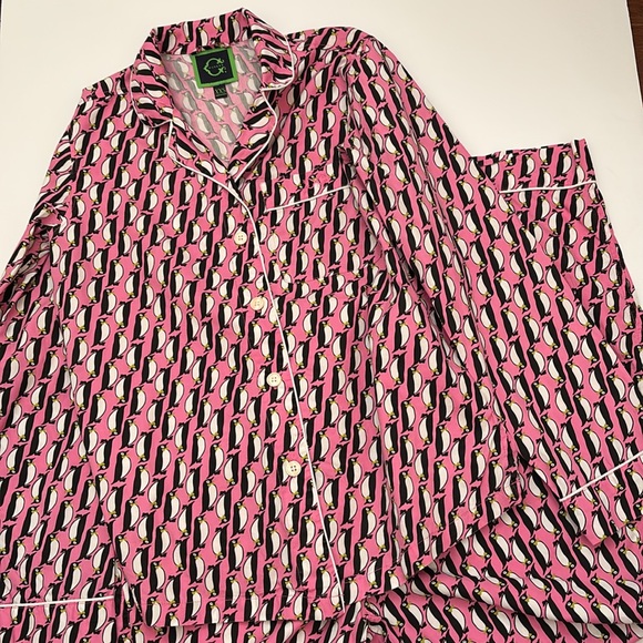 Pink Penguin Print Pajamas by C Wonder - Picture 5 of 5